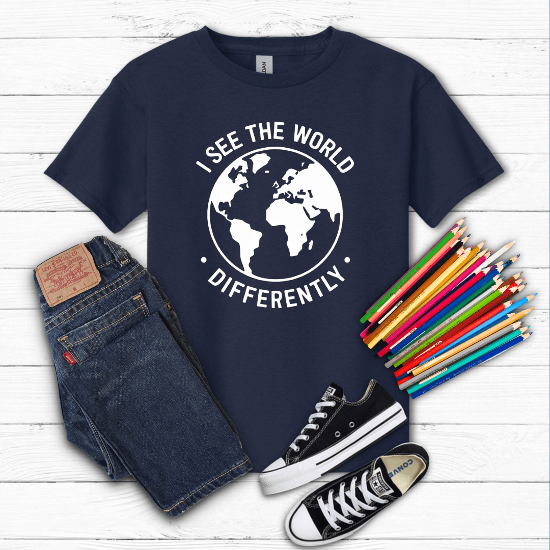 I See the World Differently Kid Tee