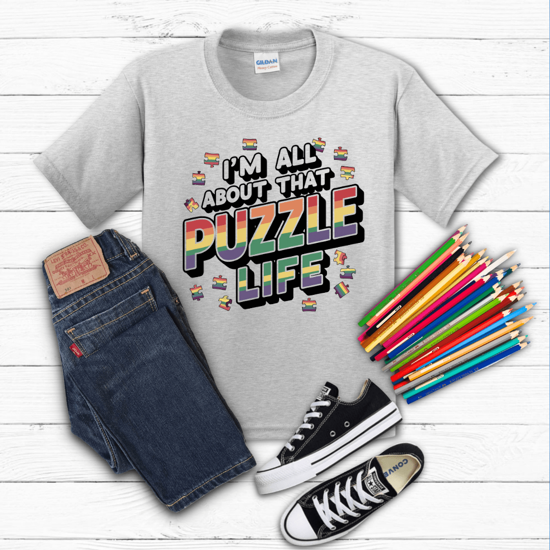I'm All About that Puzzle Life Kid Tee