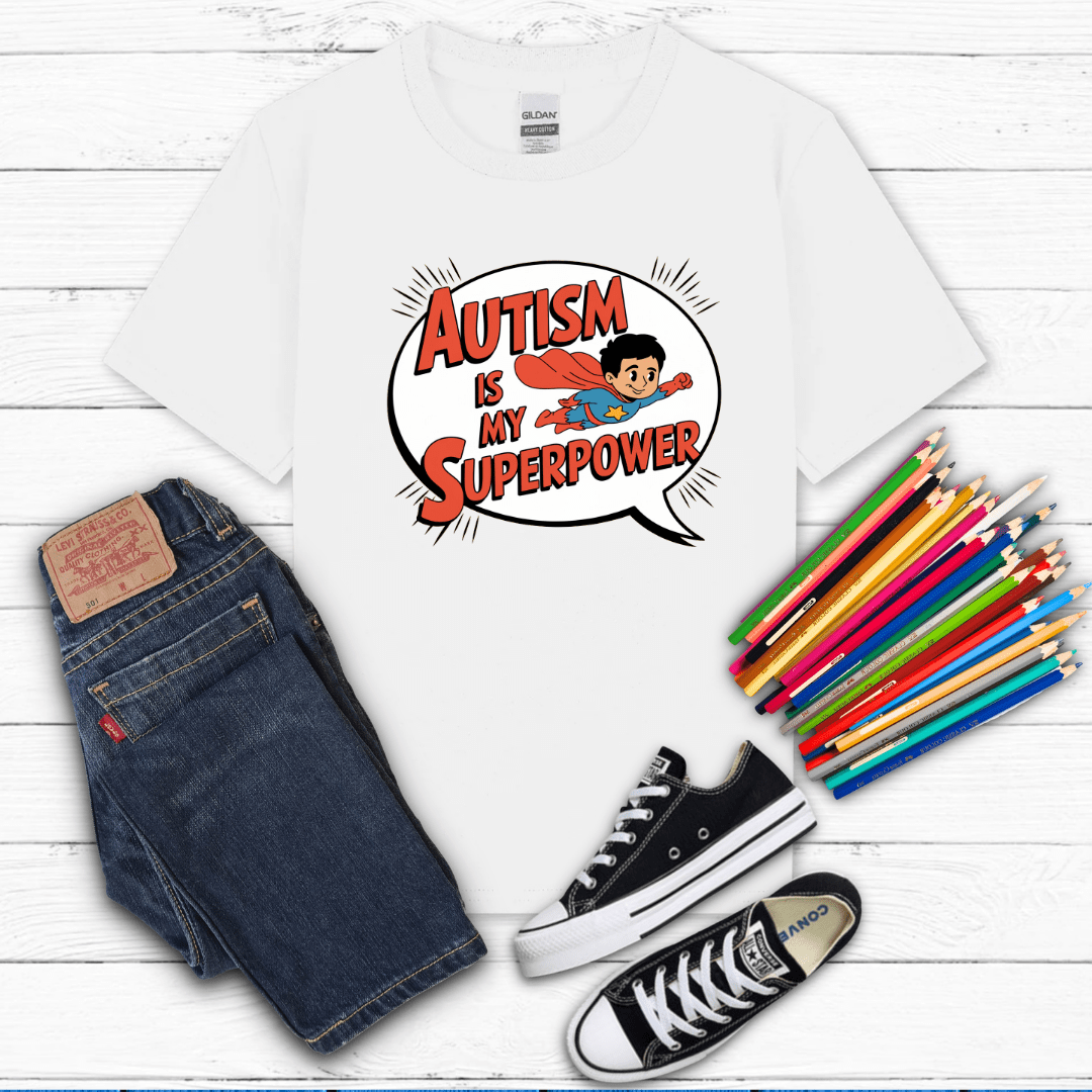 Autism is my SUPERPOWER Kid Tee