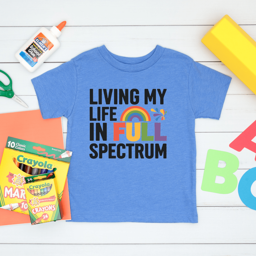Living my Life in Full Spectrum Kid Tee