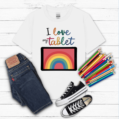 I Love my Tablet Kid Tee