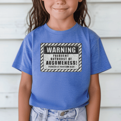 Warning: Ausomeness Kid Tee